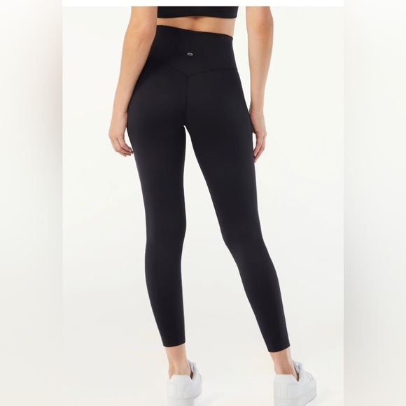 SOFIA VERGARA Womens Leggings Size M 8-10 Black Nylon Spandex Hidden Pocket NWOT - Picture 3 of 5